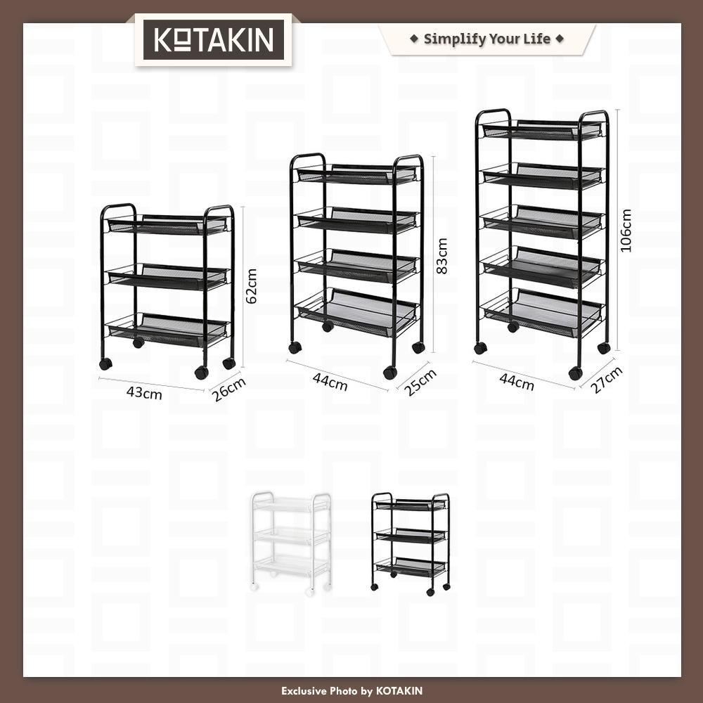 Rak Dapur Troli 3 4 5 Susun